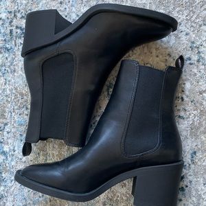 H&M black heeled boots